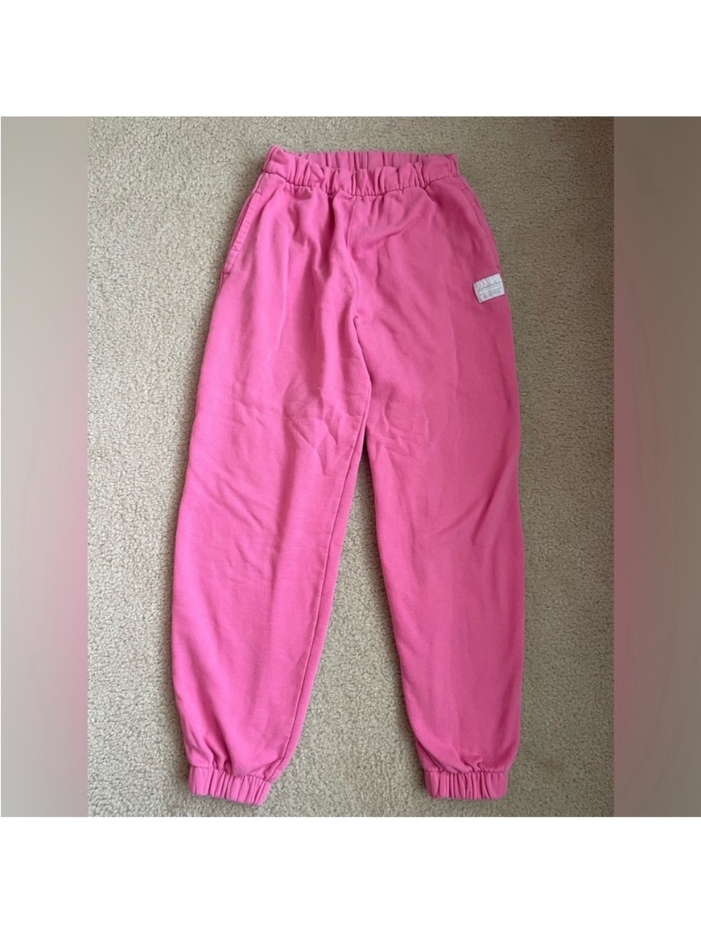 Hollister Bright Pink Elastic Cuff Jogger Sweatpants